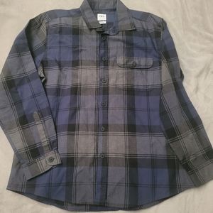 Zara plaid button down long sleeve shirt.